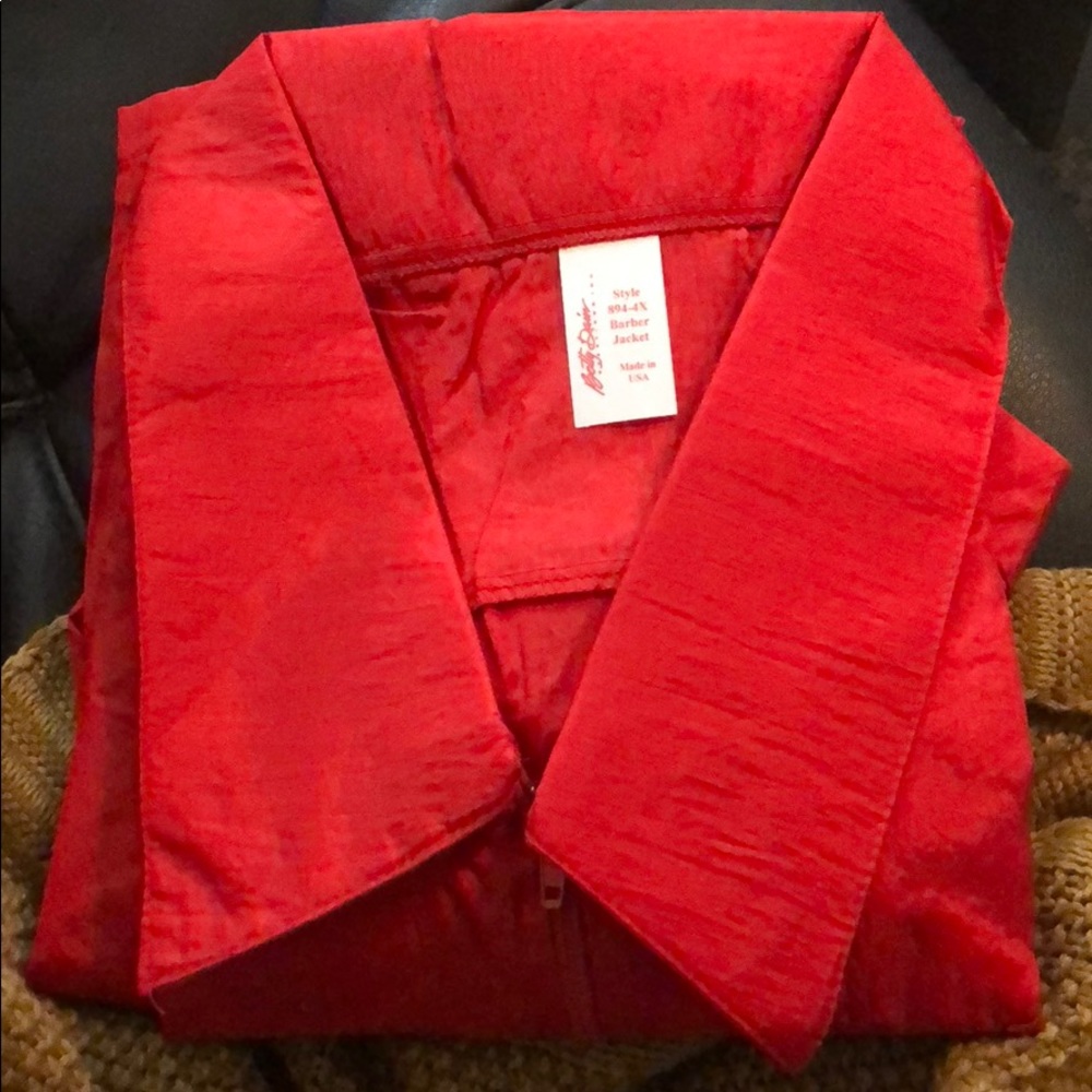Barber Nylon barber short sleeve jacket